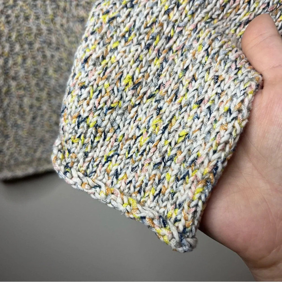 NATURALS D&CO Metallic Open Knit Drop Shoulder Sweater - Picture 4 of 11